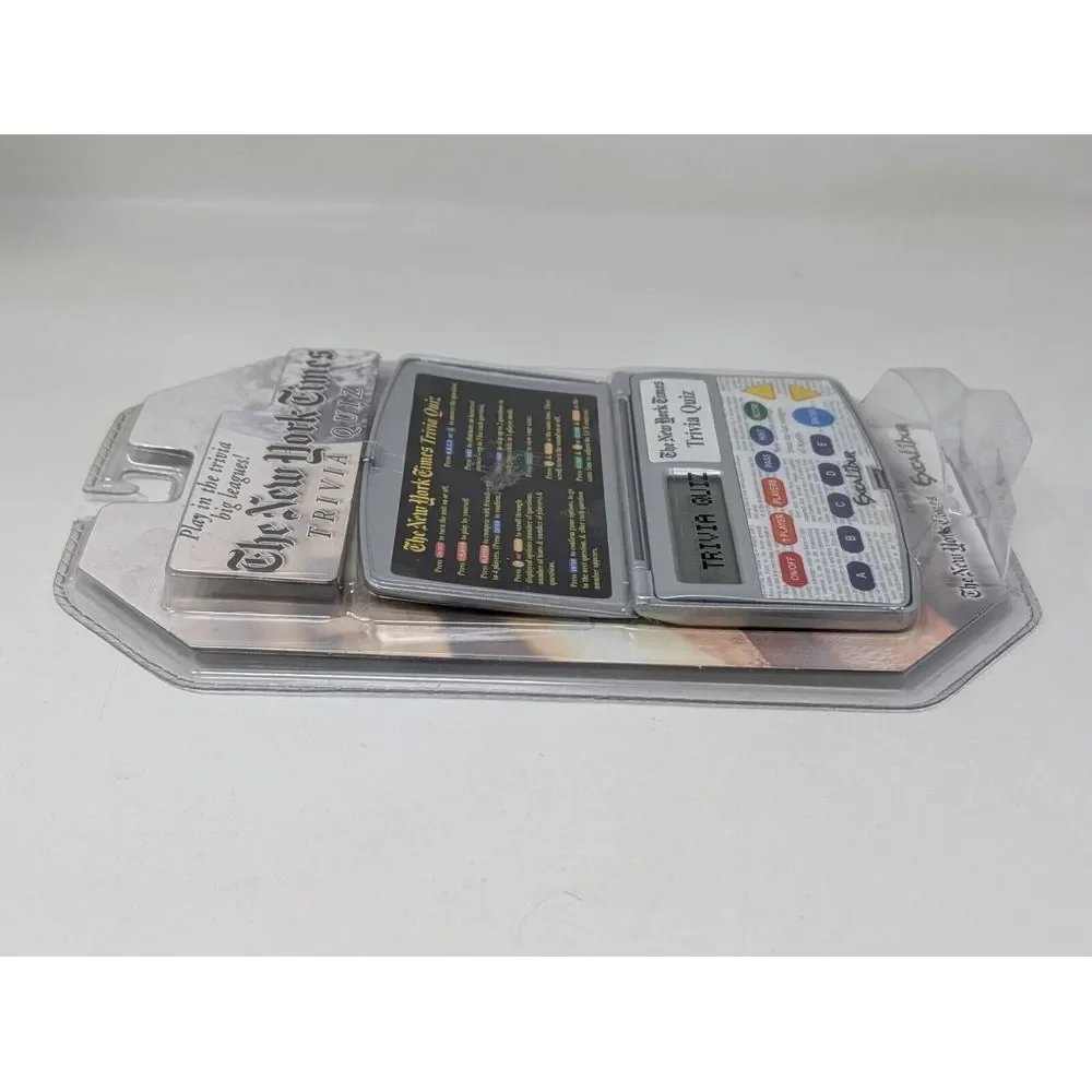New York Times Trivia Quiz Excalibur Electronic Digital Handheld Game 2003‎